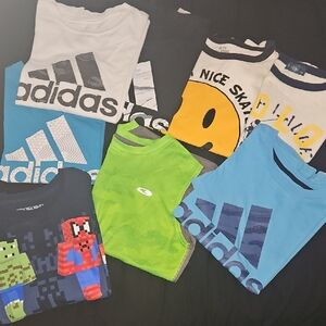 Adidas Short Sleeve Tees in Blue and Green
